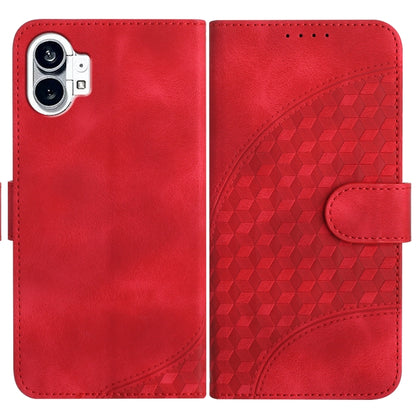 Elephant Head Embossed Phone Leather Case with Lanyard, For Nothing Phone 4a Pro, For Nothing Phone 4a, For Nothing Phone 3a, For Nothing Phone 3a Pro, For Nothing Phone 2a, For Nothing Phone 2, For Nothing Phone 1