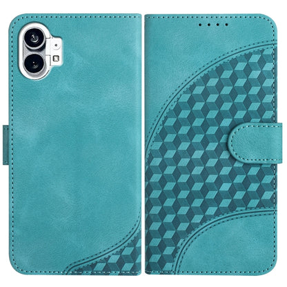 Elephant Head Embossed Phone Leather Case with Lanyard, For Nothing Phone 4a Pro, For Nothing Phone 4a, For Nothing Phone 3a, For Nothing Phone 3a Pro, For Nothing Phone 2a, For Nothing Phone 2, For Nothing Phone 1