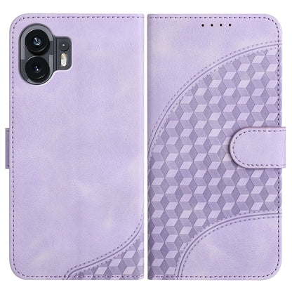 Elephant Head Embossed Phone Leather Case with Lanyard, For Nothing Phone 4a Pro, For Nothing Phone 4a, For Nothing Phone 3a, For Nothing Phone 3a Pro, For Nothing Phone 2a, For Nothing Phone 2, For Nothing Phone 1