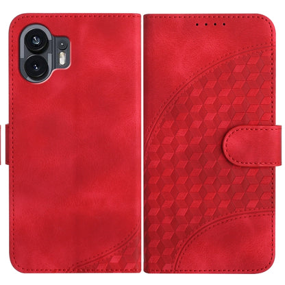 Elephant Head Embossed Phone Leather Case with Lanyard, For Nothing Phone 4a Pro, For Nothing Phone 4a, For Nothing Phone 3a, For Nothing Phone 3a Pro, For Nothing Phone 2a, For Nothing Phone 2, For Nothing Phone 1