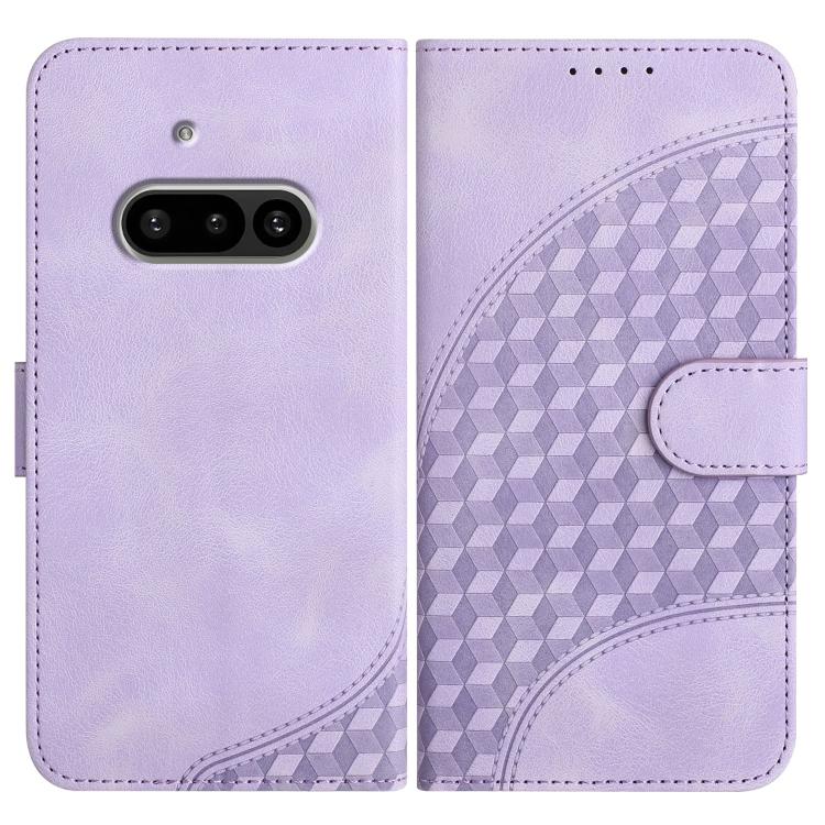 Elephant Head Embossed Phone Leather Case with Lanyard, For Nothing Phone 4a Pro, For Nothing Phone 4a, For Nothing Phone 3a, For Nothing Phone 3a Pro, For Nothing Phone 2a, For Nothing Phone 2, For Nothing Phone 1