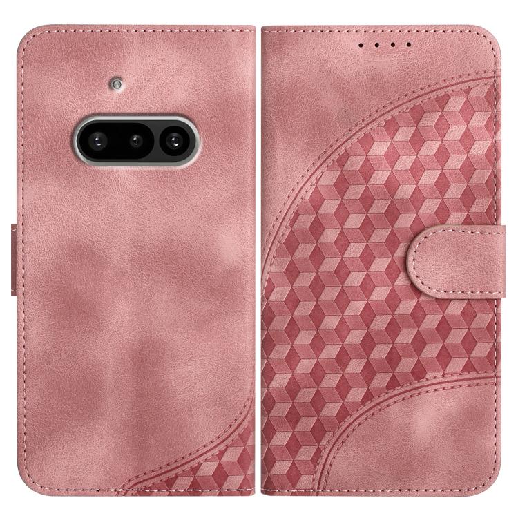 Elephant Head Embossed Phone Leather Case with Lanyard, For Nothing Phone 4a Pro, For Nothing Phone 4a, For Nothing Phone 3a, For Nothing Phone 3a Pro, For Nothing Phone 2a, For Nothing Phone 2, For Nothing Phone 1