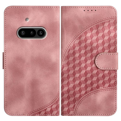 Elephant Head Embossed Phone Leather Case with Lanyard, For Nothing Phone 4a Pro, For Nothing Phone 4a, For Nothing Phone 3a, For Nothing Phone 3a Pro, For Nothing Phone 2a, For Nothing Phone 2, For Nothing Phone 1