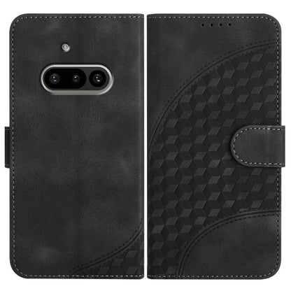 Elephant Head Embossed Phone Leather Case with Lanyard, For Nothing Phone 4a Pro, For Nothing Phone 4a, For Nothing Phone 3a, For Nothing Phone 3a Pro, For Nothing Phone 2a, For Nothing Phone 2, For Nothing Phone 1