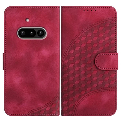 Elephant Head Embossed Phone Leather Case with Lanyard, For Nothing Phone 4a Pro, For Nothing Phone 4a, For Nothing Phone 3a, For Nothing Phone 3a Pro, For Nothing Phone 2a, For Nothing Phone 2, For Nothing Phone 1