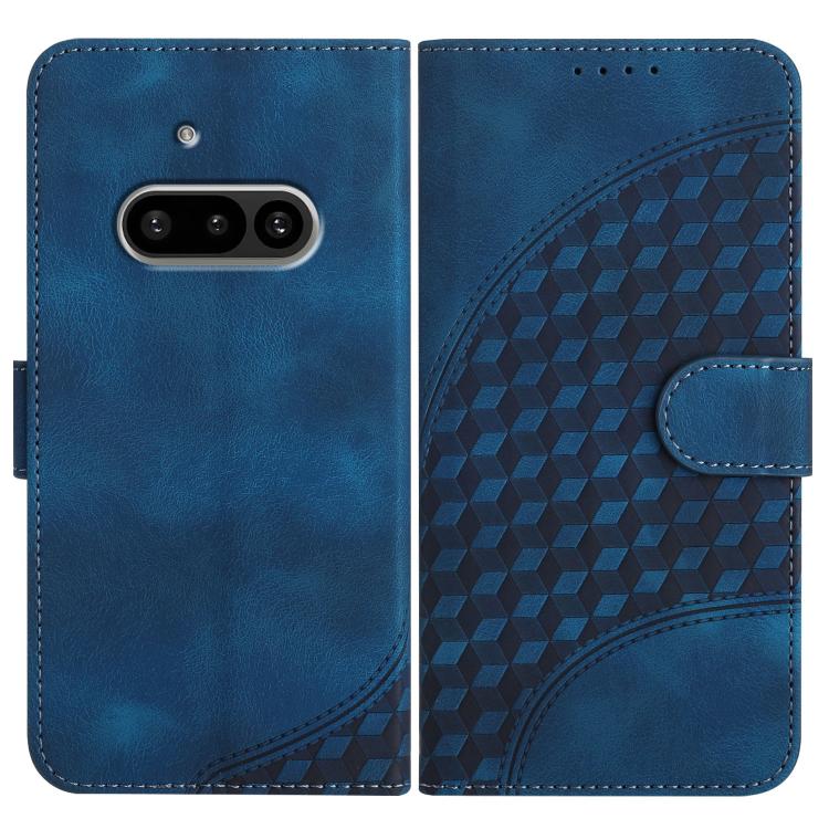 Elephant Head Embossed Phone Leather Case with Lanyard, For Nothing Phone 4a Pro, For Nothing Phone 4a, For Nothing Phone 3a, For Nothing Phone 3a Pro, For Nothing Phone 2a, For Nothing Phone 2, For Nothing Phone 1