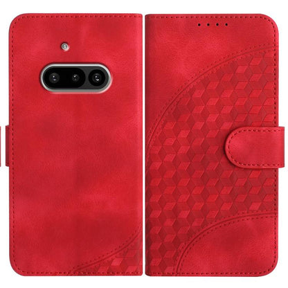 Elephant Head Embossed Phone Leather Case with Lanyard, For Nothing Phone 4a Pro, For Nothing Phone 4a, For Nothing Phone 3a, For Nothing Phone 3a Pro, For Nothing Phone 2a, For Nothing Phone 2, For Nothing Phone 1