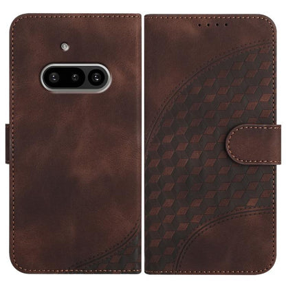 Elephant Head Embossed Phone Leather Case with Lanyard, For Nothing Phone 4a Pro, For Nothing Phone 4a, For Nothing Phone 3a, For Nothing Phone 3a Pro, For Nothing Phone 2a, For Nothing Phone 2, For Nothing Phone 1