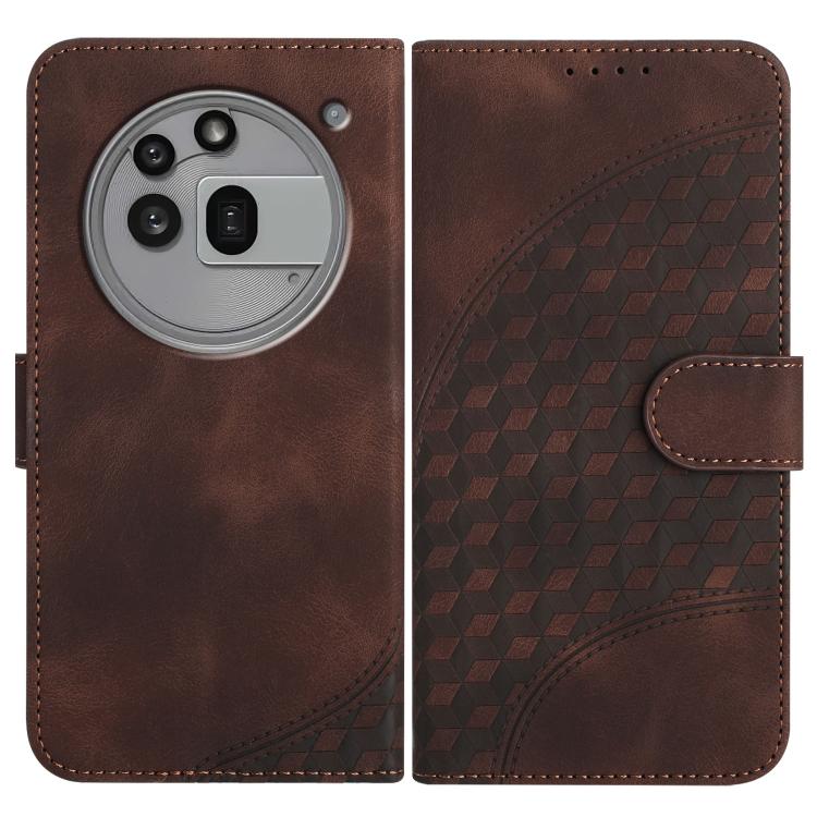 Elephant Head Embossed Phone Leather Case with Lanyard, For Nothing Phone 4a Pro, For Nothing Phone 4a, For Nothing Phone 3a, For Nothing Phone 3a Pro, For Nothing Phone 2a, For Nothing Phone 2, For Nothing Phone 1