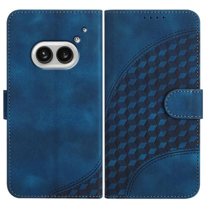 Elephant Head Embossed Phone Leather Case with Lanyard, For Nothing Phone 4a Pro, For Nothing Phone 4a, For Nothing Phone 3a, For Nothing Phone 3a Pro, For Nothing Phone 2a, For Nothing Phone 2, For Nothing Phone 1