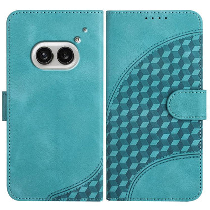Elephant Head Embossed Phone Leather Case with Lanyard, For Nothing Phone 4a Pro, For Nothing Phone 4a, For Nothing Phone 3a, For Nothing Phone 3a Pro, For Nothing Phone 2a, For Nothing Phone 2, For Nothing Phone 1