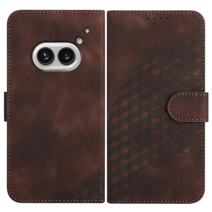 Elephant Head Embossed Phone Leather Case with Lanyard, For Nothing Phone 4a Pro, For Nothing Phone 4a, For Nothing Phone 3a, For Nothing Phone 3a Pro, For Nothing Phone 2a, For Nothing Phone 2, For Nothing Phone 1
