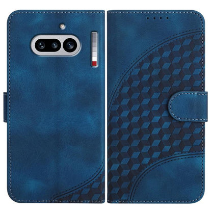 Elephant Head Embossed Phone Leather Case with Lanyard, For Nothing Phone 4a Pro, For Nothing Phone 4a, For Nothing Phone 3a, For Nothing Phone 3a Pro, For Nothing Phone 2a, For Nothing Phone 2, For Nothing Phone 1