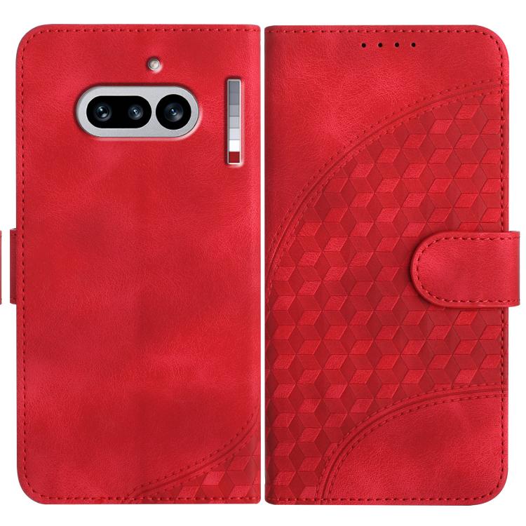 Elephant Head Embossed Phone Leather Case with Lanyard, For Nothing Phone 4a Pro, For Nothing Phone 4a, For Nothing Phone 3a, For Nothing Phone 3a Pro, For Nothing Phone 2a, For Nothing Phone 2, For Nothing Phone 1