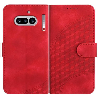 Elephant Head Embossed Phone Leather Case with Lanyard, For Nothing Phone 4a Pro, For Nothing Phone 4a, For Nothing Phone 3a, For Nothing Phone 3a Pro, For Nothing Phone 2a, For Nothing Phone 2, For Nothing Phone 1