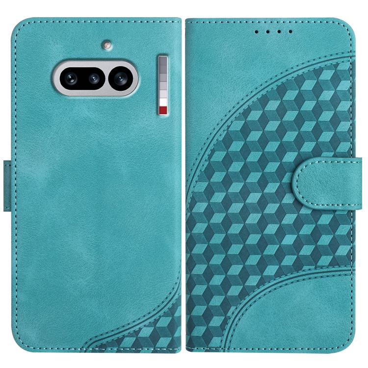 Elephant Head Embossed Phone Leather Case with Lanyard, For Nothing Phone 4a Pro, For Nothing Phone 4a, For Nothing Phone 3a, For Nothing Phone 3a Pro, For Nothing Phone 2a, For Nothing Phone 2, For Nothing Phone 1