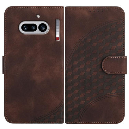 Elephant Head Embossed Phone Leather Case with Lanyard, For Nothing Phone 4a Pro, For Nothing Phone 4a, For Nothing Phone 3a, For Nothing Phone 3a Pro, For Nothing Phone 2a, For Nothing Phone 2, For Nothing Phone 1
