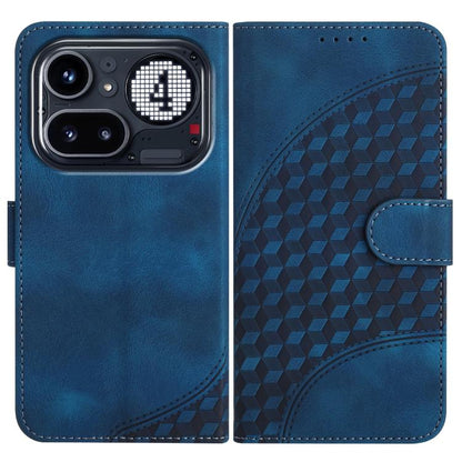 Elephant Head Embossed Phone Leather Case with Lanyard, For Nothing Phone 4a Pro, For Nothing Phone 4a, For Nothing Phone 3a, For Nothing Phone 3a Pro, For Nothing Phone 2a, For Nothing Phone 2, For Nothing Phone 1
