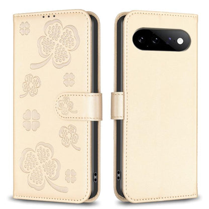 Four-leaf Embossed Leather Phone Case, For Google Pixel 11 / 11 Pro, For Google Pixel 8a, For Google Pixel 8 Pro, For Google Pixel 8, For Google Pixel 7a, For Google Pixel 7 Pro, For Google Pixel 7