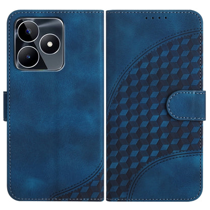 Elephant Head Embossed Phone Leather Case with Lanyard, For Realme GT 6 / GT 6T, For Realme C63 / C61 Global, For Realme 12 5G Global, For Realme 12+ 5G Global, For Realme 12 Pro 5G Global/12 Pro+ 5G Global, For Realme GT5 Pro, For Realme C53/Narzo N53...