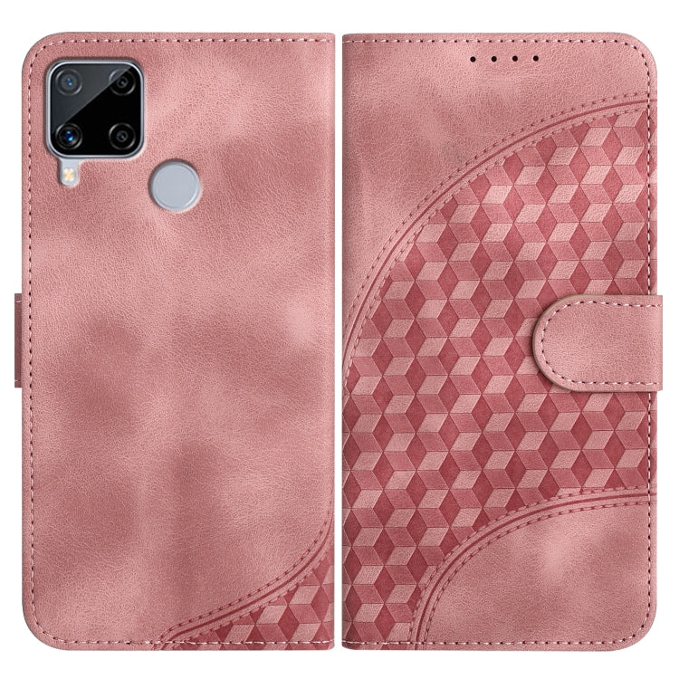 Elephant Head Embossed Phone Leather Case with Lanyard, For Realme 10 4G, For Realme C30 4G/Narzo 50i Prime/C30s, For Realme 9 Pro+, For Realme C20 / C11 2021 / C21, For Realme C12/C15/C25/C25s/7i Global/Narzo 20, For Realme 8/8 Pro                    ...