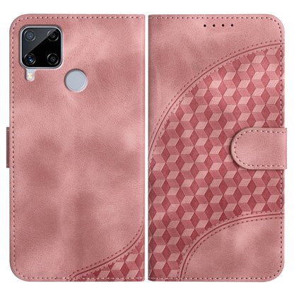 Elephant Head Embossed Phone Leather Case with Lanyard, For Realme 10 4G, For Realme C30 4G/Narzo 50i Prime/C30s, For Realme 9 Pro+, For Realme C20 / C11 2021 / C21, For Realme C12/C15/C25/C25s/7i Global/Narzo 20, For Realme 8/8 Pro                    ...