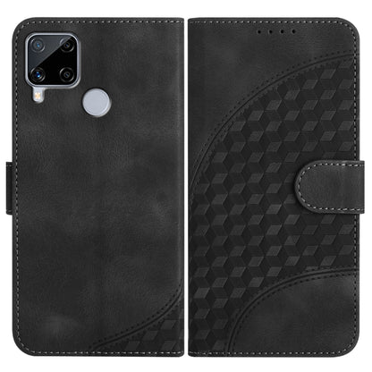 Elephant Head Embossed Phone Leather Case with Lanyard, For Realme 10 4G, For Realme C30 4G/Narzo 50i Prime/C30s, For Realme 9 Pro+, For Realme C20 / C11 2021 / C21, For Realme C12/C15/C25/C25s/7i Global/Narzo 20, For Realme 8/8 Pro                    ...