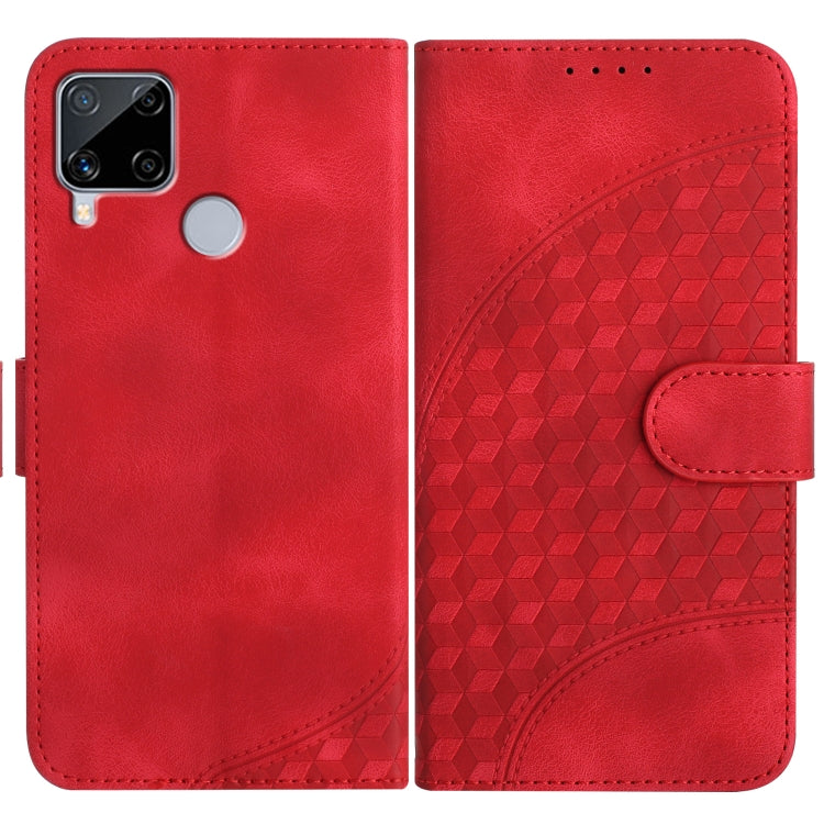 Elephant Head Embossed Phone Leather Case with Lanyard, For Realme 10 4G, For Realme C30 4G/Narzo 50i Prime/C30s, For Realme 9 Pro+, For Realme C20 / C11 2021 / C21, For Realme C12/C15/C25/C25s/7i Global/Narzo 20, For Realme 8/8 Pro                    ...