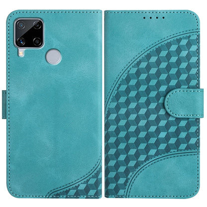 Elephant Head Embossed Phone Leather Case with Lanyard, For Realme 10 4G, For Realme C30 4G/Narzo 50i Prime/C30s, For Realme 9 Pro+, For Realme C20 / C11 2021 / C21, For Realme C12/C15/C25/C25s/7i Global/Narzo 20, For Realme 8/8 Pro                    ...