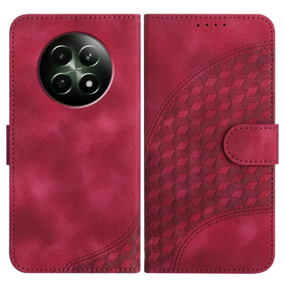 Elephant Head Embossed Phone Leather Case with Lanyard, For Realme GT 6 / GT 6T, For Realme C63 / C61 Global, For Realme 12 5G Global, For Realme 12+ 5G Global, For Realme 12 Pro 5G Global/12 Pro+ 5G Global, For Realme GT5 Pro, For Realme C53/Narzo N53...