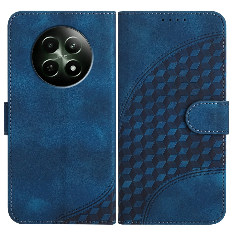 Elephant Head Embossed Phone Leather Case with Lanyard, For Realme GT 6 / GT 6T, For Realme C63 / C61 Global, For Realme 12 5G Global, For Realme 12+ 5G Global, For Realme 12 Pro 5G Global/12 Pro+ 5G Global, For Realme GT5 Pro, For Realme C53/Narzo N53...