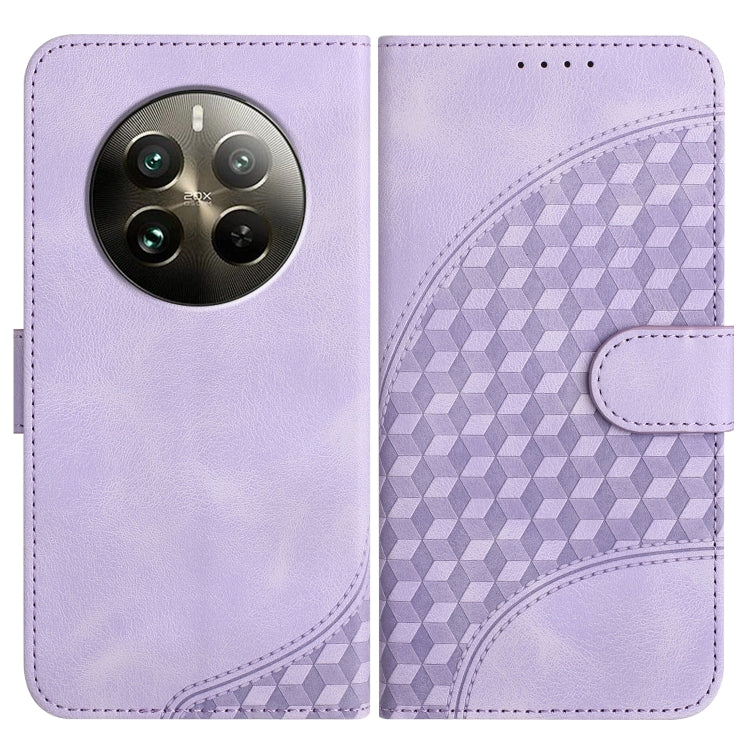 Elephant Head Embossed Phone Leather Case with Lanyard, For Realme GT 6 / GT 6T, For Realme C63 / C61 Global, For Realme 12 5G Global, For Realme 12+ 5G Global, For Realme 12 Pro 5G Global/12 Pro+ 5G Global, For Realme GT5 Pro, For Realme C53/Narzo N53...