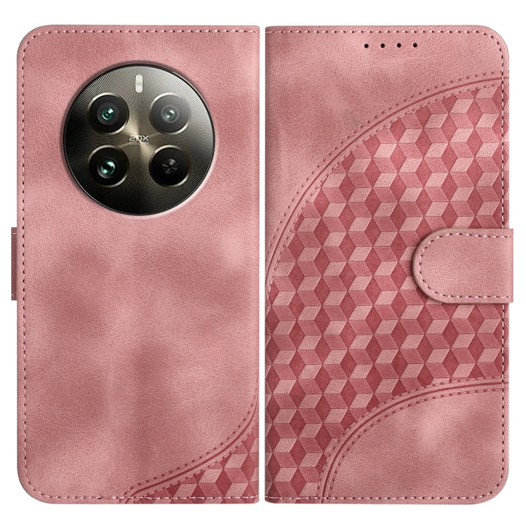 Elephant Head Embossed Phone Leather Case with Lanyard, For Realme GT 6 / GT 6T, For Realme C63 / C61 Global, For Realme 12 5G Global, For Realme 12+ 5G Global, For Realme 12 Pro 5G Global/12 Pro+ 5G Global, For Realme GT5 Pro, For Realme C53/Narzo N53...