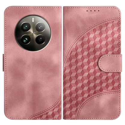 Elephant Head Embossed Phone Leather Case with Lanyard, For Realme GT 6 / GT 6T, For Realme C63 / C61 Global, For Realme 12 5G Global, For Realme 12+ 5G Global, For Realme 12 Pro 5G Global/12 Pro+ 5G Global, For Realme GT5 Pro, For Realme C53/Narzo N53...