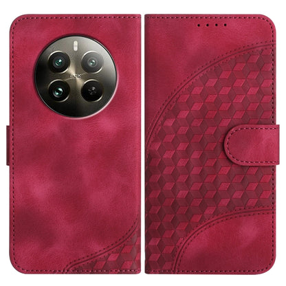 Elephant Head Embossed Phone Leather Case with Lanyard, For Realme GT 6 / GT 6T, For Realme C63 / C61 Global, For Realme 12 5G Global, For Realme 12+ 5G Global, For Realme 12 Pro 5G Global/12 Pro+ 5G Global, For Realme GT5 Pro, For Realme C53/Narzo N53...