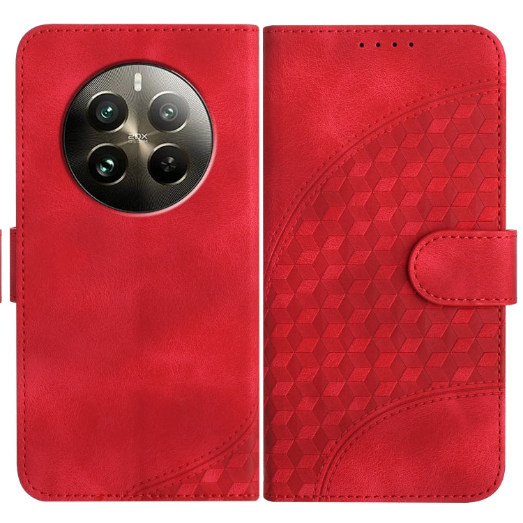 Elephant Head Embossed Phone Leather Case with Lanyard, For Realme GT 6 / GT 6T, For Realme C63 / C61 Global, For Realme 12 5G Global, For Realme 12+ 5G Global, For Realme 12 Pro 5G Global/12 Pro+ 5G Global, For Realme GT5 Pro, For Realme C53/Narzo N53...