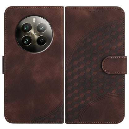 Elephant Head Embossed Phone Leather Case with Lanyard, For Realme GT 6 / GT 6T, For Realme C63 / C61 Global, For Realme 12 5G Global, For Realme 12+ 5G Global, For Realme 12 Pro 5G Global/12 Pro+ 5G Global, For Realme GT5 Pro, For Realme C53/Narzo N53...