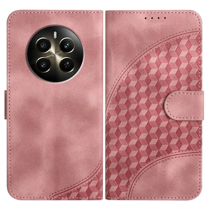 Elephant Head Embossed Phone Leather Case with Lanyard, For Realme GT 6 / GT 6T, For Realme C63 / C61 Global, For Realme 12 5G Global, For Realme 12+ 5G Global, For Realme 12 Pro 5G Global/12 Pro+ 5G Global, For Realme GT5 Pro, For Realme C53/Narzo N53...