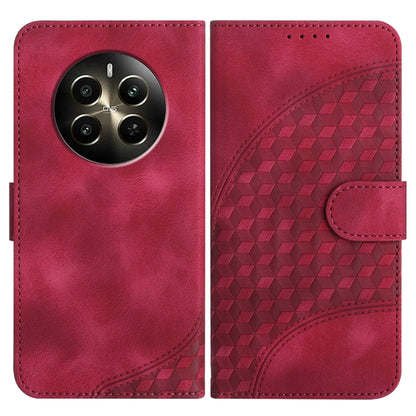 Elephant Head Embossed Phone Leather Case with Lanyard, For Realme GT 6 / GT 6T, For Realme C63 / C61 Global, For Realme 12 5G Global, For Realme 12+ 5G Global, For Realme 12 Pro 5G Global/12 Pro+ 5G Global, For Realme GT5 Pro, For Realme C53/Narzo N53...