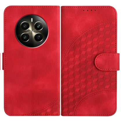 Elephant Head Embossed Phone Leather Case with Lanyard, For Realme GT 6 / GT 6T, For Realme C63 / C61 Global, For Realme 12 5G Global, For Realme 12+ 5G Global, For Realme 12 Pro 5G Global/12 Pro+ 5G Global, For Realme GT5 Pro, For Realme C53/Narzo N53...