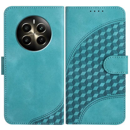 Elephant Head Embossed Phone Leather Case with Lanyard, For Realme GT 6 / GT 6T, For Realme C63 / C61 Global, For Realme 12 5G Global, For Realme 12+ 5G Global, For Realme 12 Pro 5G Global/12 Pro+ 5G Global, For Realme GT5 Pro, For Realme C53/Narzo N53...