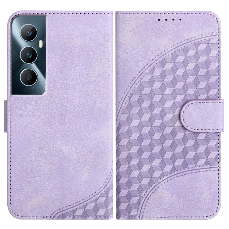 Elephant Head Embossed Phone Leather Case with Lanyard, For Realme GT 6 / GT 6T, For Realme C63 / C61 Global, For Realme 12 5G Global, For Realme 12+ 5G Global, For Realme 12 Pro 5G Global/12 Pro+ 5G Global, For Realme GT5 Pro, For Realme C53/Narzo N53...
