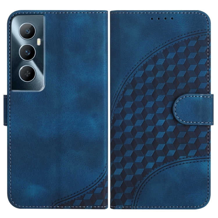 Elephant Head Embossed Phone Leather Case with Lanyard, For Realme GT 6 / GT 6T, For Realme C63 / C61 Global, For Realme 12 5G Global, For Realme 12+ 5G Global, For Realme 12 Pro 5G Global/12 Pro+ 5G Global, For Realme GT5 Pro, For Realme C53/Narzo N53...
