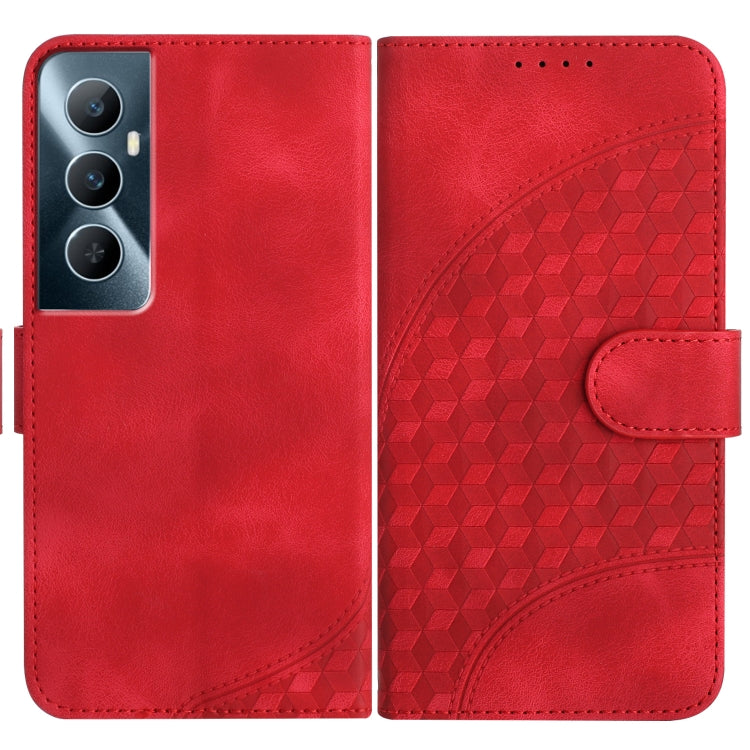 Elephant Head Embossed Phone Leather Case with Lanyard, For Realme GT 6 / GT 6T, For Realme C63 / C61 Global, For Realme 12 5G Global, For Realme 12+ 5G Global, For Realme 12 Pro 5G Global/12 Pro+ 5G Global, For Realme GT5 Pro, For Realme C53/Narzo N53...