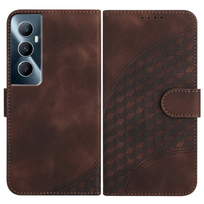Elephant Head Embossed Phone Leather Case with Lanyard, For Realme GT 6 / GT 6T, For Realme C63 / C61 Global, For Realme 12 5G Global, For Realme 12+ 5G Global, For Realme 12 Pro 5G Global/12 Pro+ 5G Global, For Realme GT5 Pro, For Realme C53/Narzo N53...