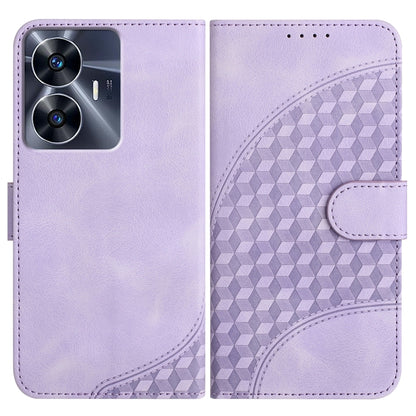 Elephant Head Embossed Phone Leather Case with Lanyard, For Realme GT 6 / GT 6T, For Realme C63 / C61 Global, For Realme 12 5G Global, For Realme 12+ 5G Global, For Realme 12 Pro 5G Global/12 Pro+ 5G Global, For Realme GT5 Pro, For Realme C53/Narzo N53...