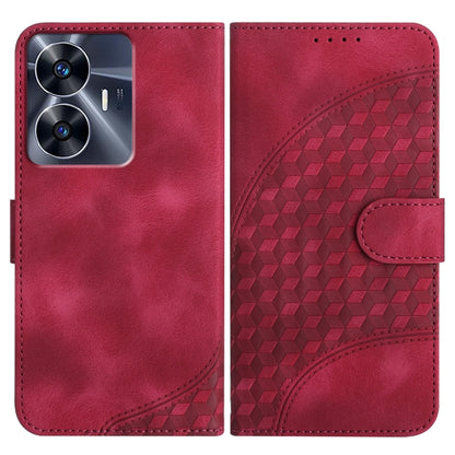 Elephant Head Embossed Phone Leather Case with Lanyard, For Realme GT 6 / GT 6T, For Realme C63 / C61 Global, For Realme 12 5G Global, For Realme 12+ 5G Global, For Realme 12 Pro 5G Global/12 Pro+ 5G Global, For Realme GT5 Pro, For Realme C53/Narzo N53...