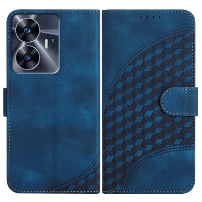 Elephant Head Embossed Phone Leather Case with Lanyard, For Realme GT 6 / GT 6T, For Realme C63 / C61 Global, For Realme 12 5G Global, For Realme 12+ 5G Global, For Realme 12 Pro 5G Global/12 Pro+ 5G Global, For Realme GT5 Pro, For Realme C53/Narzo N53...