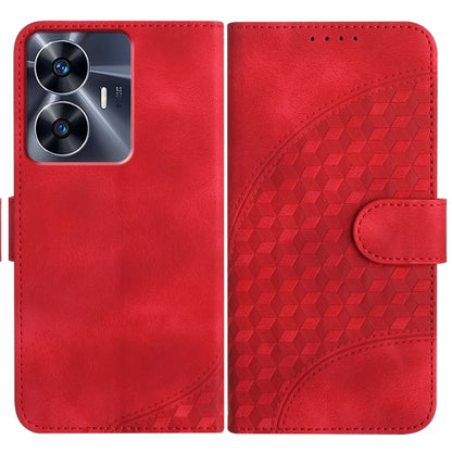Elephant Head Embossed Phone Leather Case with Lanyard, For Realme GT 6 / GT 6T, For Realme C63 / C61 Global, For Realme 12 5G Global, For Realme 12+ 5G Global, For Realme 12 Pro 5G Global/12 Pro+ 5G Global, For Realme GT5 Pro, For Realme C53/Narzo N53...