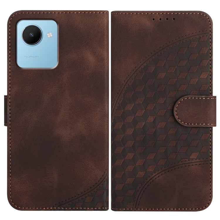 Elephant Head Embossed Phone Leather Case with Lanyard, For Realme 10 4G, For Realme C30 4G/Narzo 50i Prime/C30s, For Realme 9 Pro+, For Realme C20 / C11 2021 / C21, For Realme C12/C15/C25/C25s/7i Global/Narzo 20, For Realme 8/8 Pro                    ...